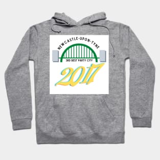 Newcastle upon Tyne 3rd best party city. Hoodie